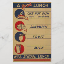 WPA - En bra lunch Full Färg Flygblad