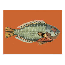 Wrassefisk Vykort