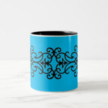 Wrought järnblått kaffe muggar