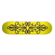 Wrought järngult skate board deck