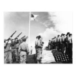 WWII-honnör till stupade soldater Vykort