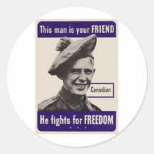 WWII-kanadensare Klistermärke