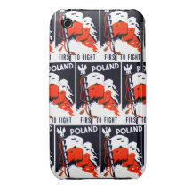 WWII Polen, först att slåss affischen iPhone 3 Case-Mate Case