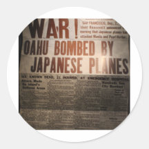 WWII-tidning Klistermärke