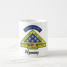 Wyoming militära begravningheder kaffe koppar