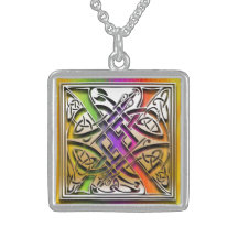 X initialt halsband "för Celtic regnbåge" för Mono
