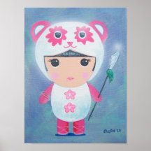 Xiao Xuan Xuan från det kinesiska Kungfu landet Posters