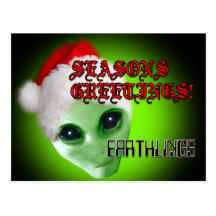 xmas_alien_card vykort