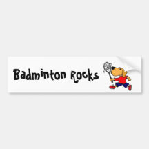 XX- Labrador Retriever som leker Badminton Bildekal