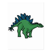 XX- StegosaurusDinosaurtecknad Vykort