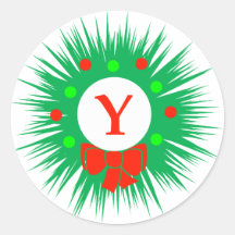 Y-Monogram (modern julkran) Klistermärken
