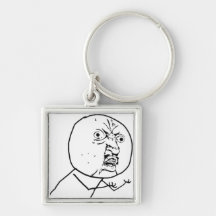 Y U INGEN Memechain Nyckel Ring
