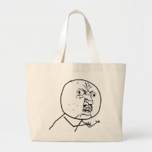 y u ingen rofl för lol för ursinneansikte komisk tote bags