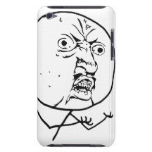 Y U inget komiskt ansikte för grabb iPod Touch Case-Mate Fodral