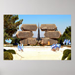 Yad Vashem minnesmärke till judiska soldater & par Posters