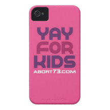Yay för barn/Abort73.com iPhone 4 Fodraler