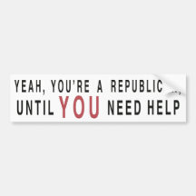 Yeah är du ett republikanskt… bildekaler