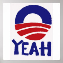 Yeah/Obama krita Print