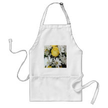 Yellow Rose white daisies Aprons