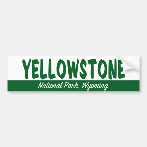 Yellowstone nationalpark bildekal