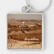 Yerushalayim Shel Zahav Keychain Nyckelring