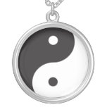 Yin Yang 18" fullödigt silverhalsband