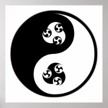 Yin Yang Anime Affisch