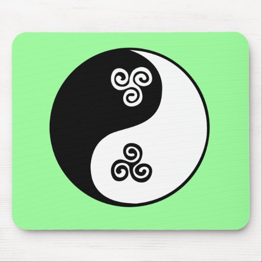 Yin Yang Celtic Tri spiral Mus Mattor