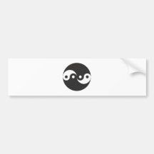 Yin Yang doppelt double Auto Aufkleber