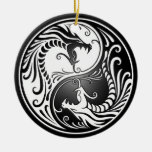 Yin Yang drakar Julgransdekorationer