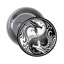 Yin Yang drakar Nål