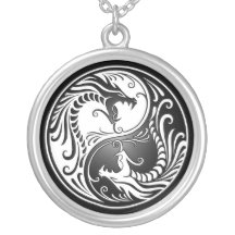 Yin Yang drakar Skräddarsydda Halsband