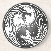 Yin Yang drakar Underlägg