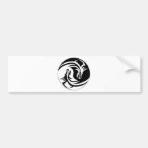 Yin Yang drake Bildekal