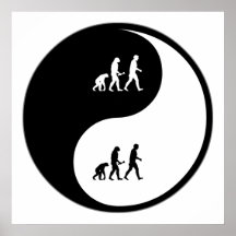 Yin Yang evolutions- biologi Posters