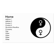 Yin Yang feminism Visitkort Mall