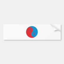 Yin Yang Frau Mann woman man Autoaufkleber