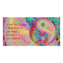 Yin Yang Hälsningskort Med Foto