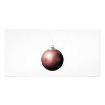 Yin Yang julboll i rött Fotokort Mall