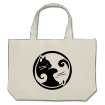 Yin Yang katter Tygkassar
