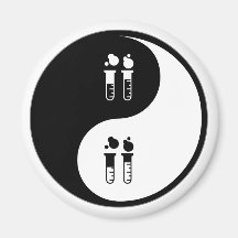 Yin Yang kemi Kylskåpsnagnet
