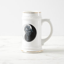 Yin Yang kinesisk drake Stein Kaffe Mugg