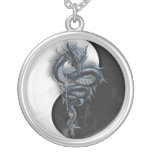 Yin Yang kinesiskt drakehalsband