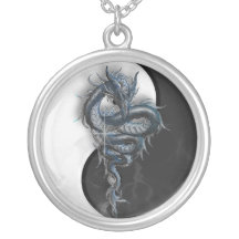 Yin Yang kinesiskt drakehalsband