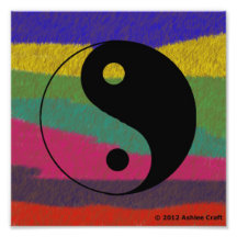 Yin Yang klädde med filt fototrycket