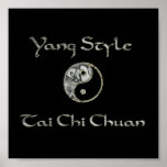 Yin Yang krom, Yang stilkrom, tai-chikrom Print