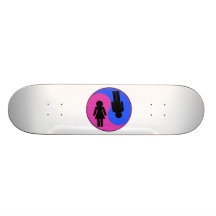 Yin Yang man & kvinna Skate Boards