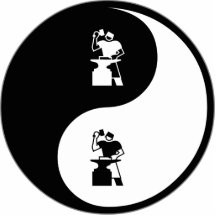 Yin Yang metallarbete Photo Cut Outs