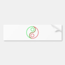 Yin Yang Neon Auto Aufkleber