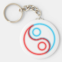 Yin Yang Neon Schlüsselbänder